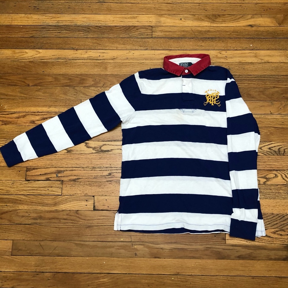 VTG Polo Ralph Lauren Scribble Logo Long Sleeve